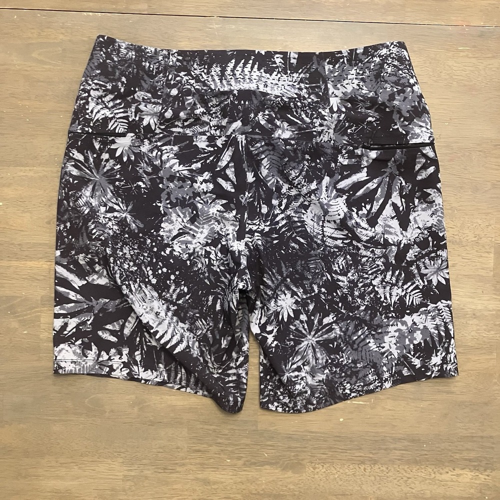 Lululemon Men's Current State Board Short 9" Black Floral Swimming Shorts Sz 34 - Picture 6 of 11